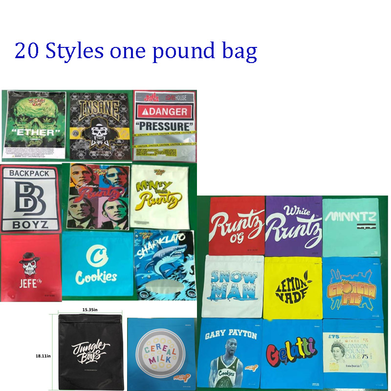

1 Pound Bag SMELL PROOF jungle boys runtz cookies Sharklato Money Bagg OBAMA RUNTZ JEFE OG Packaging Bag Runtz Pound Packaging Bags