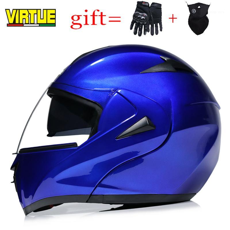 

DOT approved dual lens modular flip motorcycle helmet racing full face helmet with internal sunshade VIRTUE-808 model1, A9