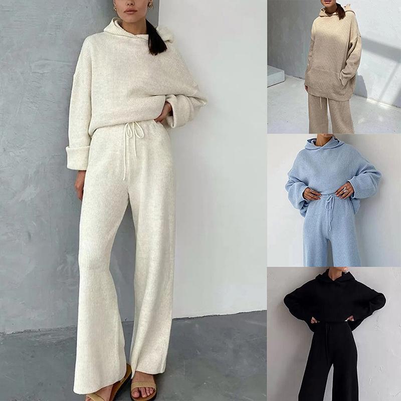 

Sporty 2 Piece Set Hoodies and Sweatpants Fall Winter Clothes Women Two Piece Outfits Casual Tracksuits Sweatsuits