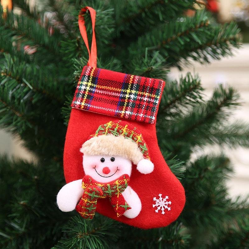 

Cutlery Set Pouch Christmas Socks Style Bag Dining Table Kitchen Decorations1