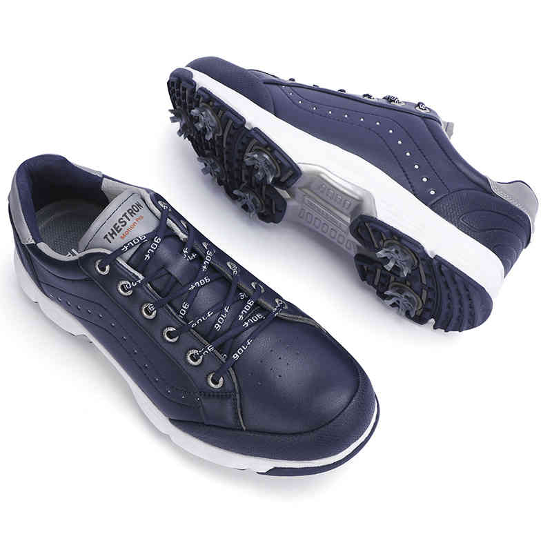 

New Professional Waterproof Golf Shoes Men Spikes Sneakers Outdoor Big Size 39-48 Anti Slip Walking Mens, Hei