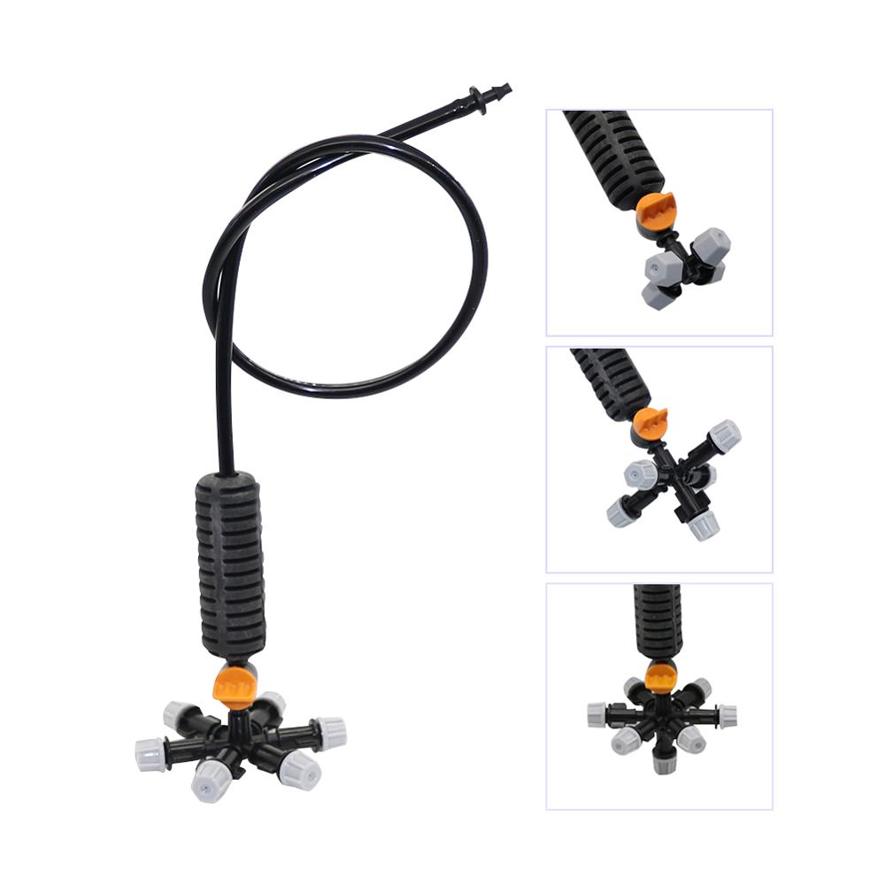 

Hanging Misting nozzle with valve kit Cross Atomizing nozzle Fog Water Sprayer Greenhouse Drip Irrigation 1 set