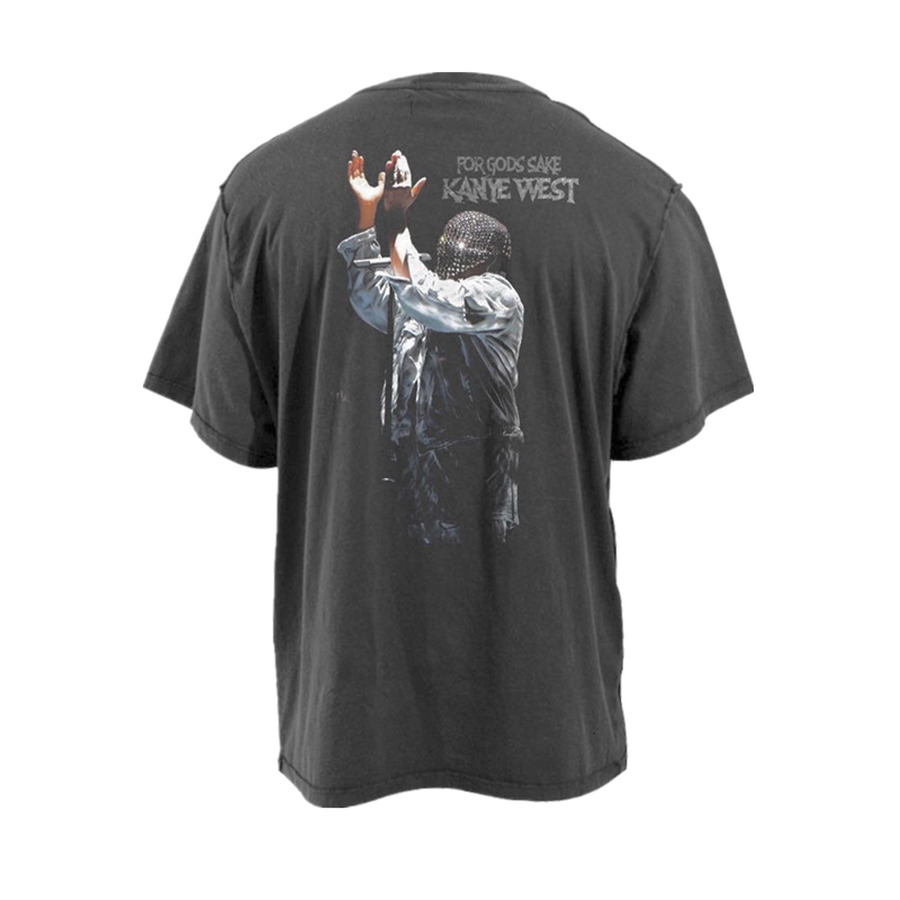 

2021 New Vintage Kanye West Ye Sunday Service t Shirts Men Women Wash Make Old Oversize Top Tees T-shirts Harajuku Cqaq