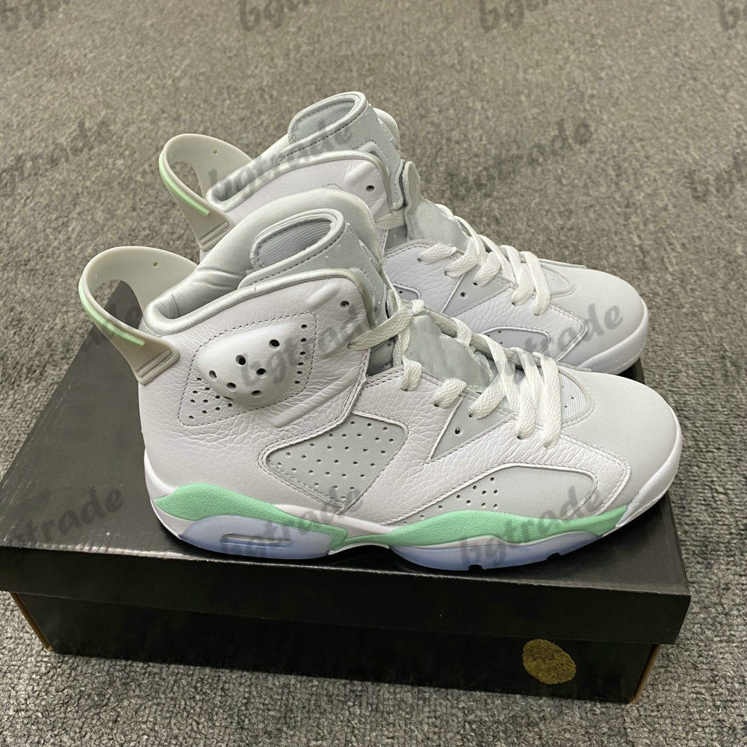 

6 WMNS Mint Foam Designer Basketball Shoes Jumpman 6s Mens Womens White Green Sports Sneakers
