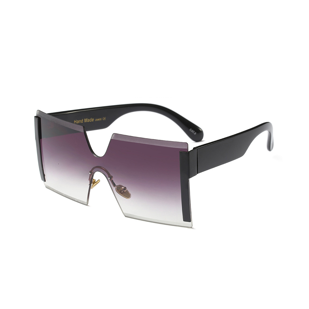 

2021 New Oversized Rimless Sunglasses Women Catwalk Concert Decoration Vocation Asseccories Fashion Magazine Photo Sunglass 97571fd Own9