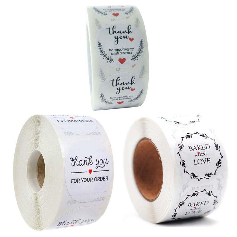 

500pcs Thank You for Your Order Stickers Seal Labels Scrapbooking Gift Packaging 11UA