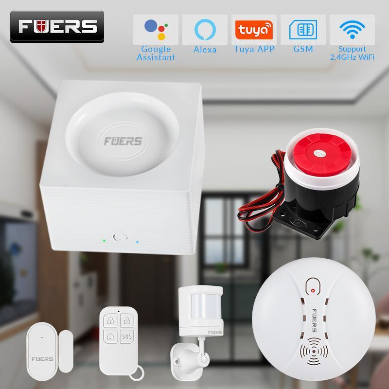 

Home Alarm system Wireless WIFI GSM Security Alarm System Fuers G95 Tuya APP Control Motion Detection Smoke Sensor1