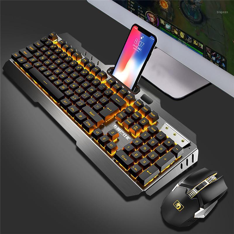 

VOBERRY Rechargeable Wireless Keyboard Mechanical Keyboard And Mouse Game Set Combo Standard1