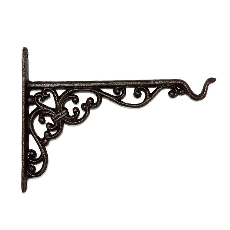 

Cast Iron Hanger Wrought Iron Garden Hook Flower Pots Basket Wall Hanger Bracket With Expansion Screw