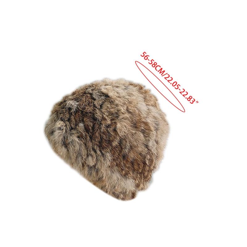 

Women French Style Plush Beret Cap Vintage Leopard Print Warm Painter Beanie Hat 83XF, White