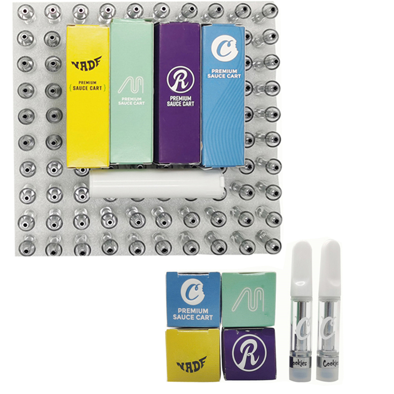 

Cookies 510 Cartridge New Vape Pen Cartridge Packaging E Cigarettes Vape Carts 0.8ML 1ML Premium Sauce Empty Oil Vaporizer Pen Atomizer