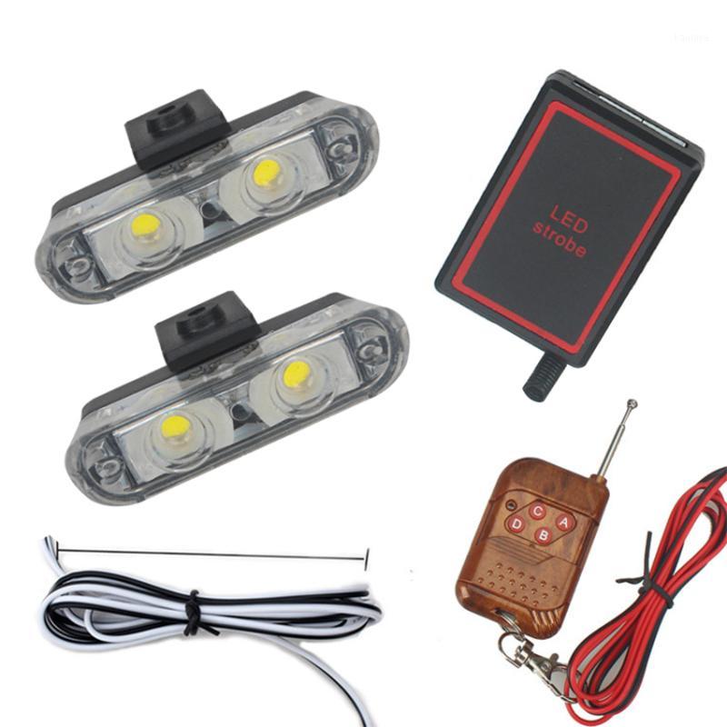 

2x2 LED 12V DC Wireless Remote Flash Controller Car Truck Light Red Blue White Amber Yellow Flashing Strobe LED Warning Light1