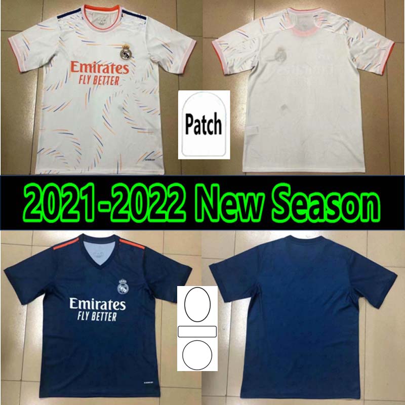 

2021 2022 camiseta real madrid soccer jerseys SERGIO RAMOS 21 22 HAZARD BENZEMA KROOS Football shirt ASENSIO VALVERDE MODRIC ISCO camesitas, Women 3rd