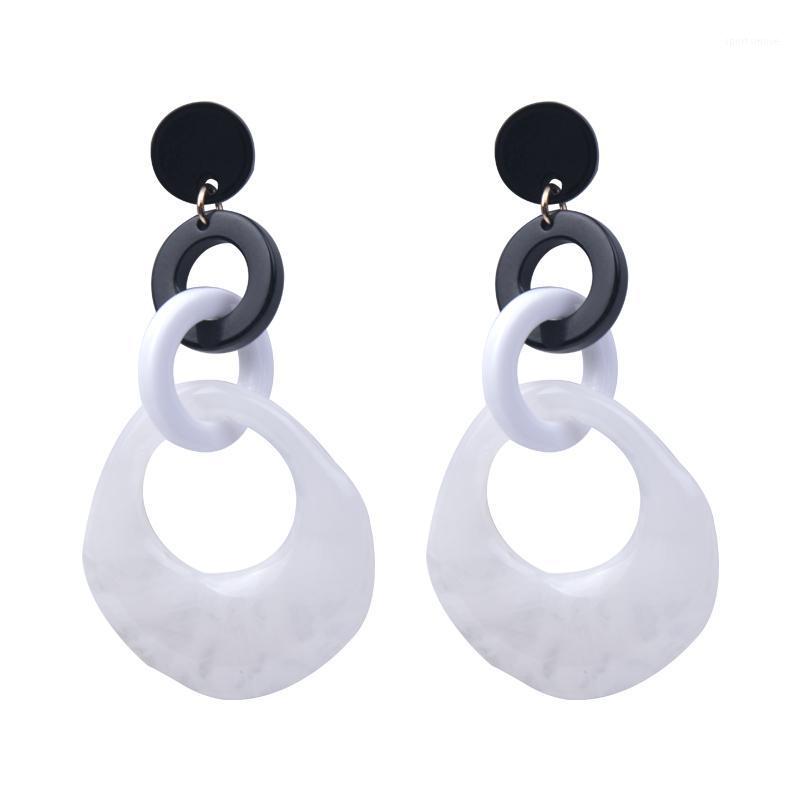 

GuanLong Vintage Elegant Charm Earrings For Women Resin Big Long Colorful Dangle Pendant Earrings Statement Fashion Jewelry1