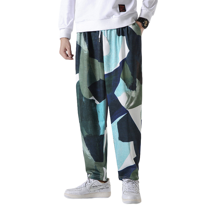 

2021 New Spring Autumn Printouts Hip Hop Punk Fashionable Runners Men's Sweatpants Sweat Pants 66ML, K818 1