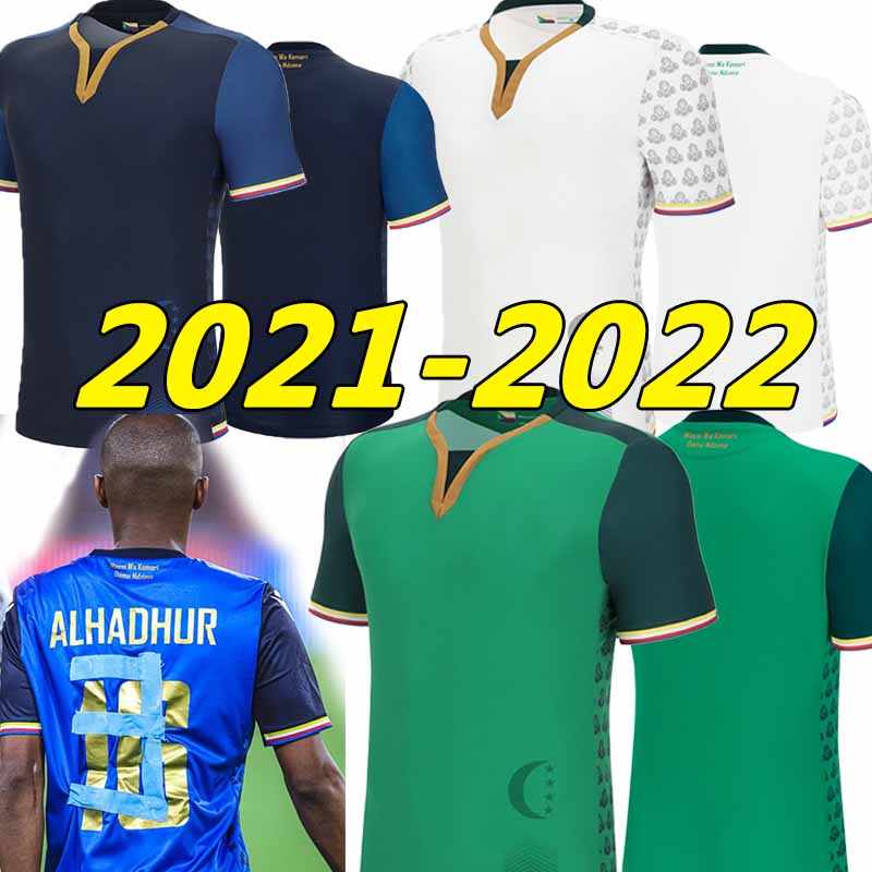 

2022 Union of Comoros soccer jersey 2023 home green away third Union des Comores Shirts ALHADHUR Youssouf Selemani Bachirou M'Changama Faïz El Fouad football jerseys, Kemoluo 2022 third