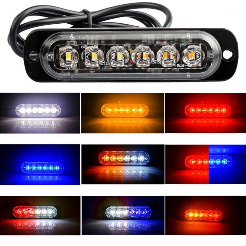 

6LED Car Truck Strobe Light Rectangular 18W 1000LM Waterproof IP67 Emergency Beacon Warning Hazard Flash Light Signal Lamp1, As pic