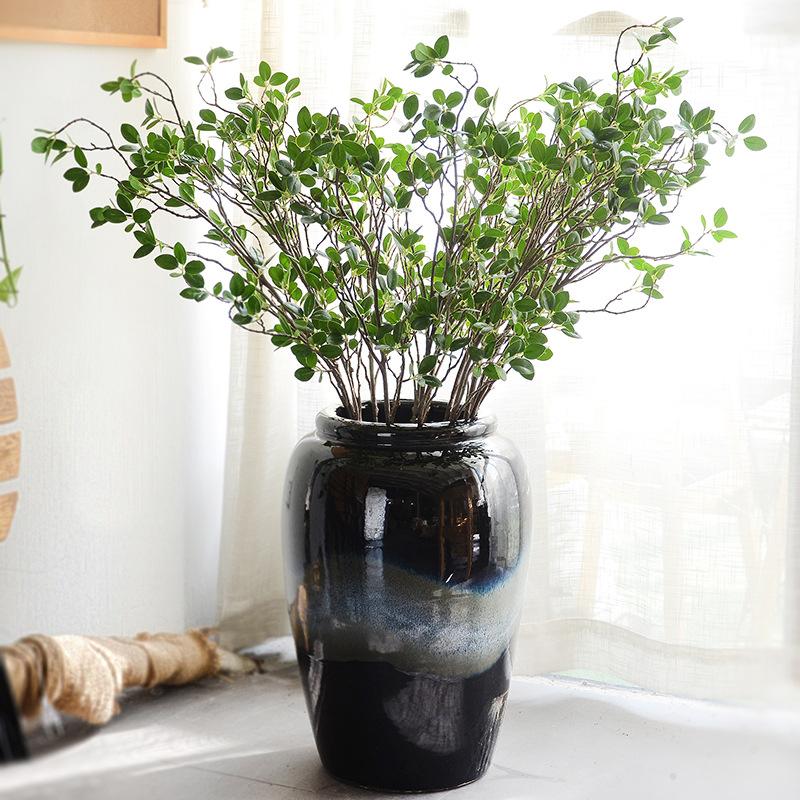 

1 PC Artificial Branch Flower Leaf Green Plant Branches Simulation Branch Artificial Plant Leaves Wedding DIY Decorative Bouquet