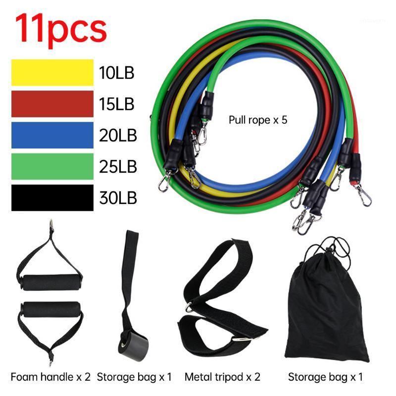 

11Pcs/set Resistance Bands Expander Band Gyms Workout Elastic Pull Rope Yoga Exercise Stretch Training Home Fitness Rubber Tubes1