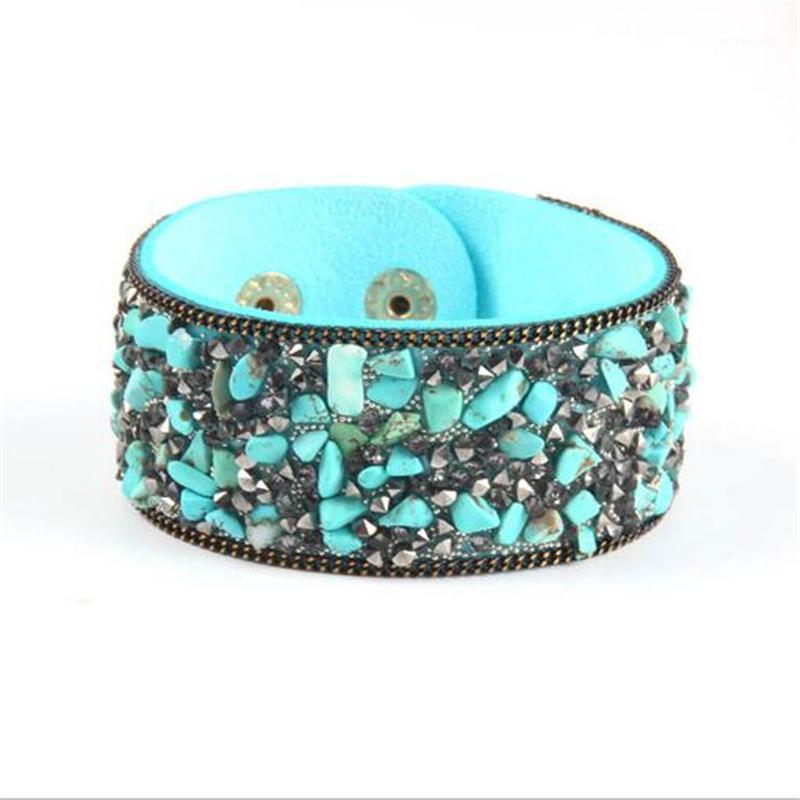 

leather bracelet 12 color bracelets summer charm natural stone bracelets Bohemian bracelets&bangles for women wholesale jewelry1