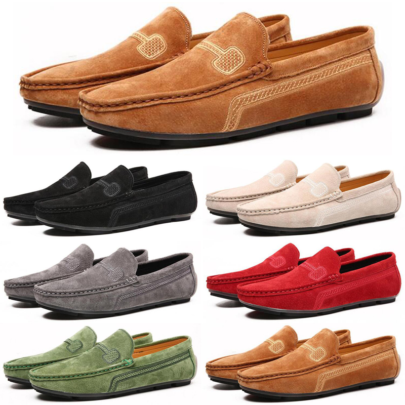 

hot luxury espadrilles men casual shoes black red loafers flat slip on fashion mens trainers sneakers size 40-47