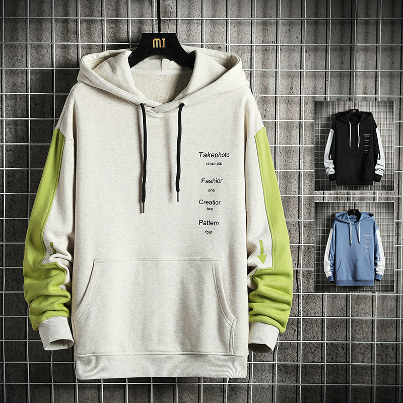 

New Japan Style Casual O-neck 2021 Spring Autumn Hoodie Sweatshirt Men's Thick Fleece Hip Hop Skateboard Streetwear Clothes Jjrq, Df29 4