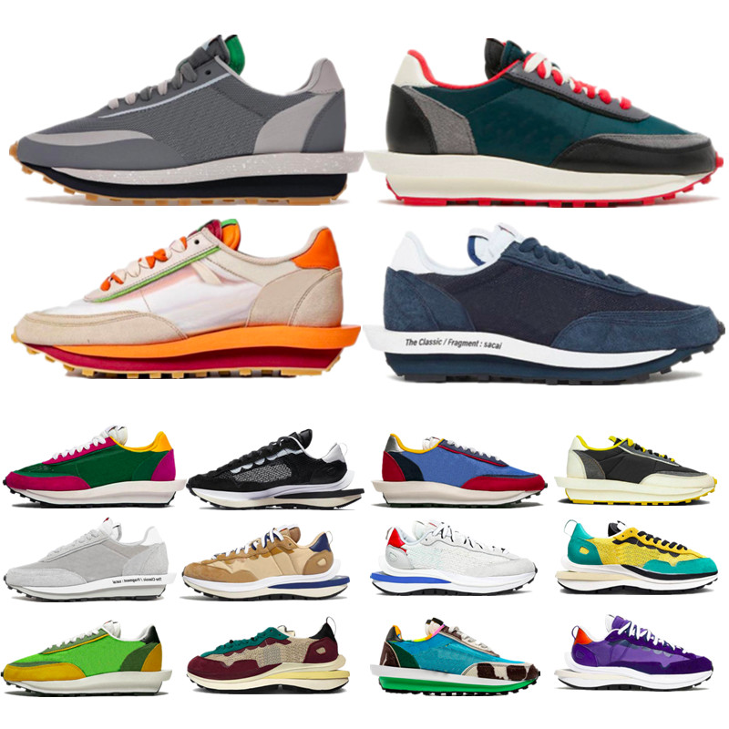 

Sail Gum LDV Waffle Running Shoes Ldwaffle Vaporwaffle Men women Sport Fuchsia Royal Red Dark Iris Nylon Sesame Black White outdoor sneakers