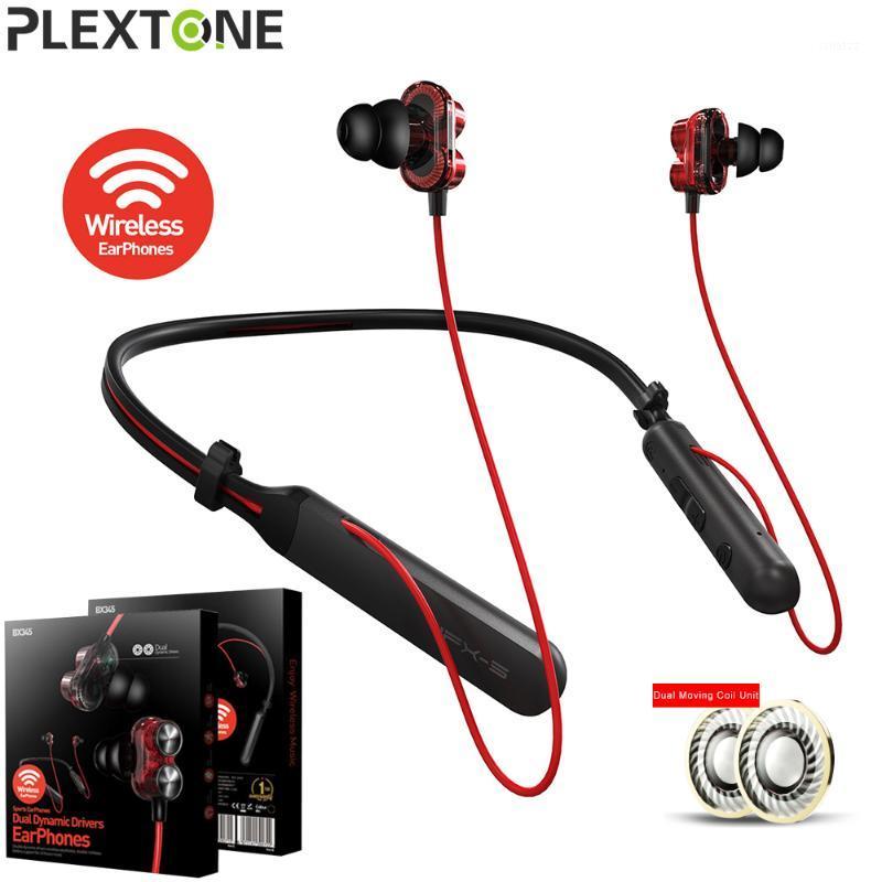 

PLEXTONE BX345 Bluetooth Wireless Headphones Dual Unit HIFI Stereo Bass IPX5 Waterproof Earphone Sport Earbud With Mic For Phone1, Red