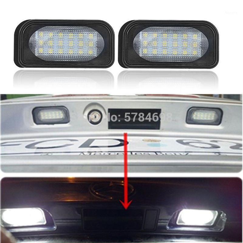 

2Pcs No Error For W203 4Door Car Led License Plate Light 12V For Canbus Led Number License Plate Light Lamp1, As pic