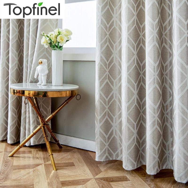 

Blackout Curtains for living room Bedroom Coffee Modern Minimalist Style Geometry Solid Color Nordic Drape White gray, Light gray