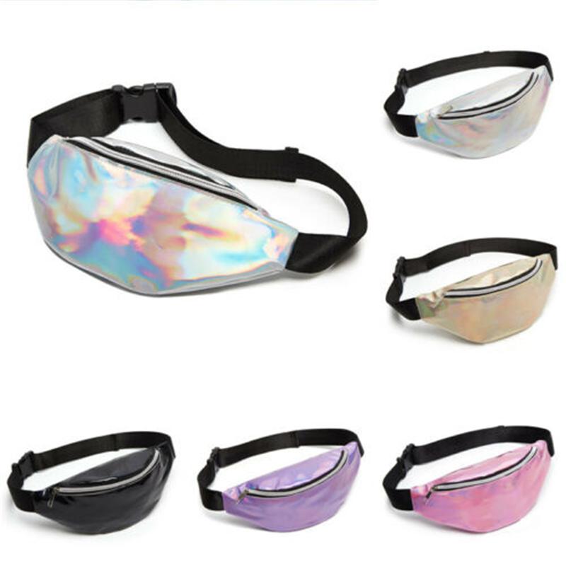 

Fanny Pack for Women Sequin Women Waist Bag Fanny Pack Running Zip Belt Money Pouch Holiday Cross Body Bag Purse, Sky blue