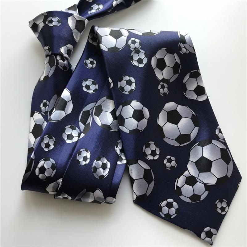 

Fashion Men Printed Ties Football Club Party Necktie