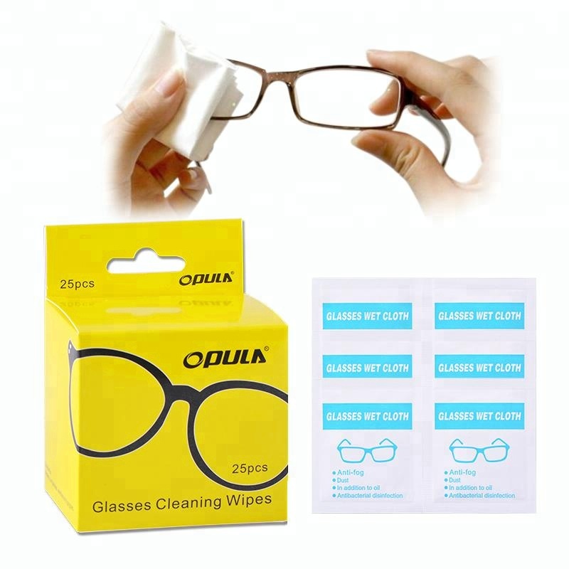 

Multi-purpose Single Sachet Screen Clean Disposable Eyeglass Cleaning Wipes