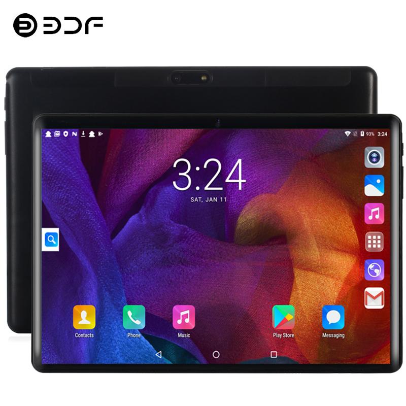 

10.1 inch Tablet 2.5D Glass 3G Phone Call Android 7.0 Quad Core 32GB ROM 5.0MP IPS Cards Bluetooth 4.0 Wi-Fi Tablets+Tablet PC, Black
