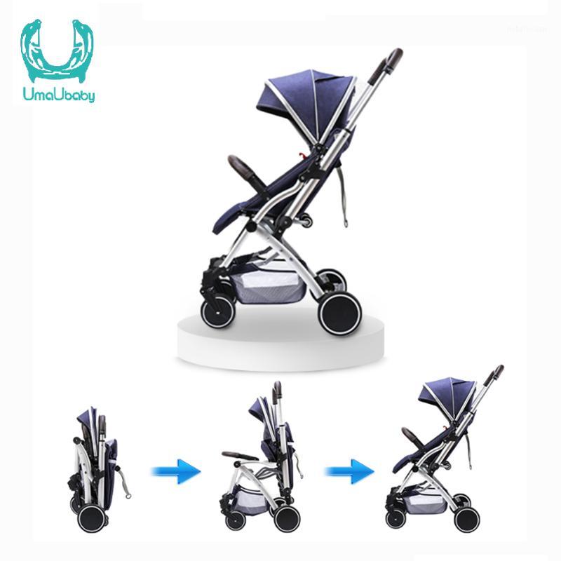 

Baby Stroller Lightweight Travel Tourism Folding Trolley Can Sit and Lie High Landscape Suitable for Four Seasons1