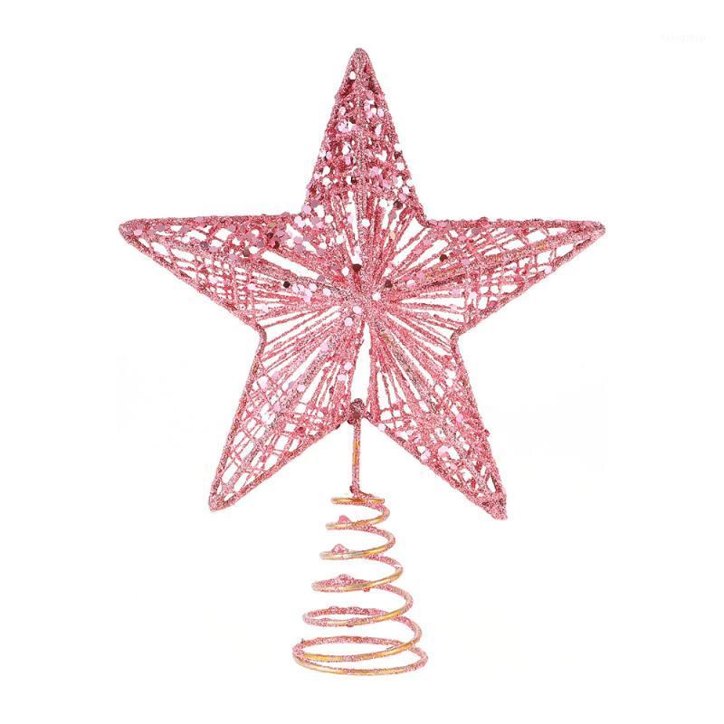 

1Pc Exquisite Iron Art Christmas Tree Ornament Tree Top Star1