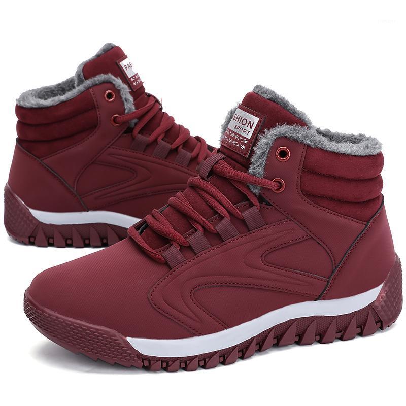 

Winter Women's Shoes Warm Ankles Boots Casual Waterproof Non-Slip Couple Shoes Outdoor Sports Walking Hiking for Females1, Black