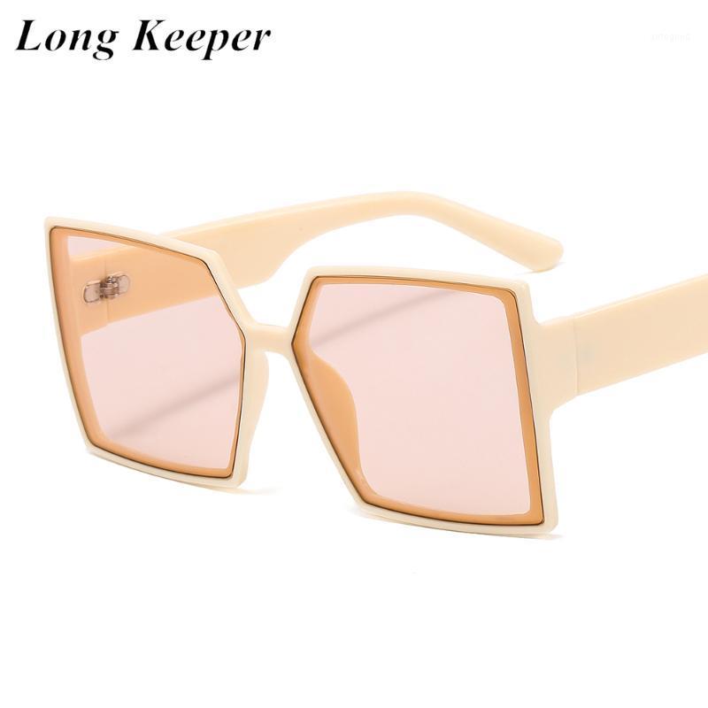 

Sunglasses LongKeeper Oversized Women 2021 Luxury Vintage Big Frame Square Sun Glasses Ladies Gradient Shades UV400 Gafas De Sol1