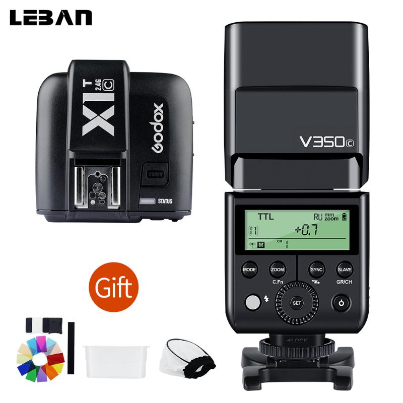 

Godox V350CL HSS 1/8000s 2.4G X System Camera Speedlite Flash with Built-in Li-ion Battery + X1T-C Transmitter for