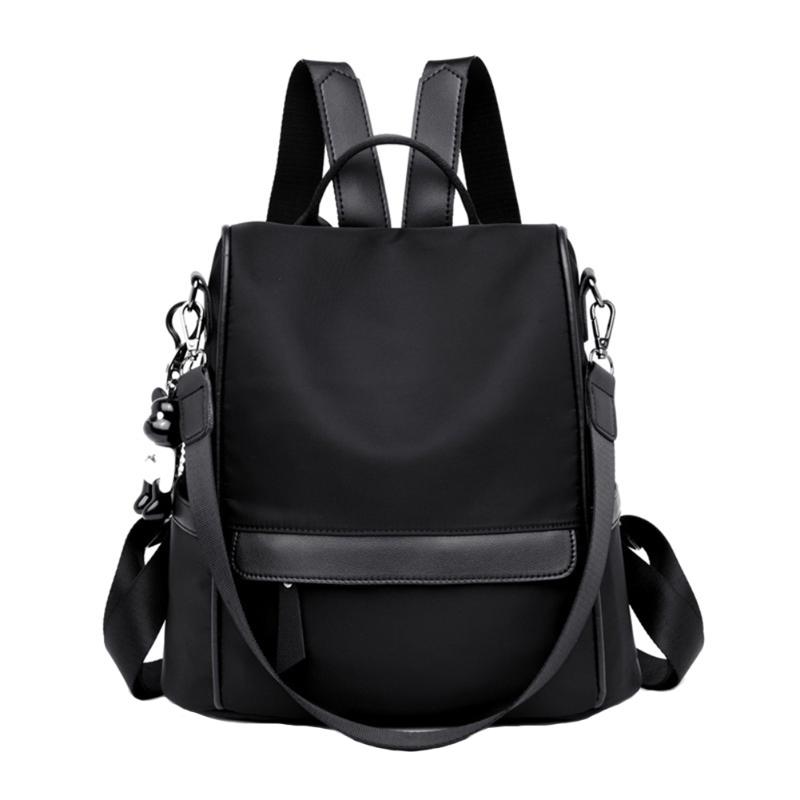 

Travel Waterproof Casual Women Backpack Easy Clean Large Capacity Oxford Cloth Multi Pocket Anti Theft Shoulder Bag Storage, As pic