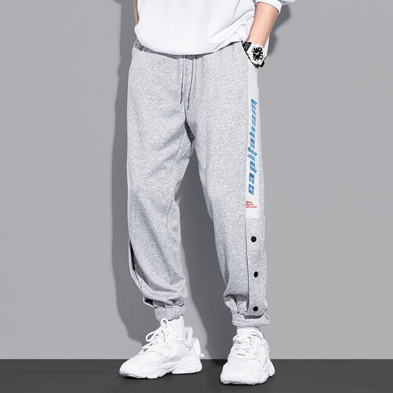 

Autumn Newly Fashion Casual Joggers Pants Men High Quality Loose Fit Embroidery Designer Streetwear Hip Hop Sweatpants Hombre, Black
