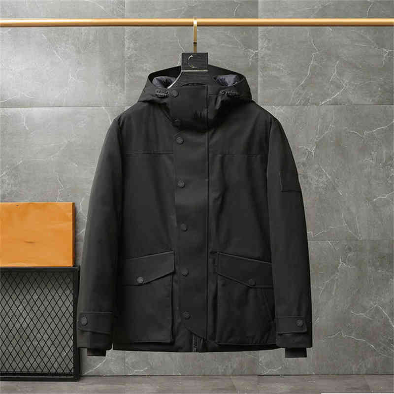 

Men's Down & Parkas winter 21ss warm lightweight hooded down jacket casual fashion black puff men's coat YNQ7