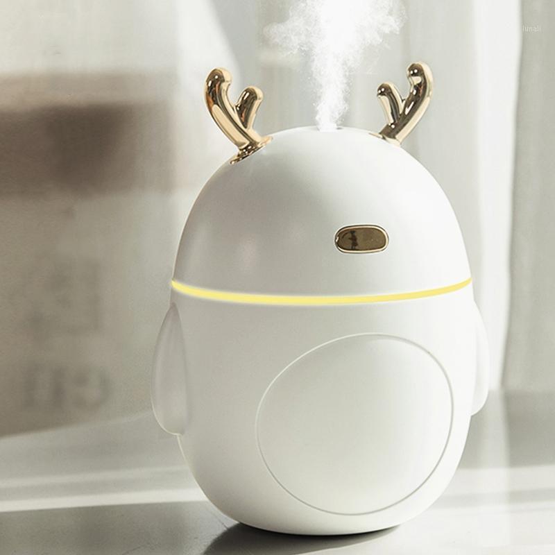 

Lovely Deer Air Humidifier USB Ultrasonic Cool Mist Maker Fogger LED Light Mini Aroma Diffuser Essential Oil Humidificador White1
