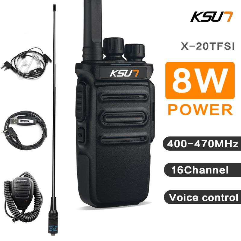 

KSUN X20 Mini Two Way Radio HF Transceiver HAM Radio Comunicador CB UHF400-470MHz Walkie Talkie