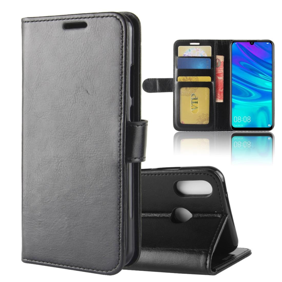 

R64 Texture Single Fold Horizontal Flip Leather Case for Huawei P30 Lite with Holder Wallet Card Slots Photo Frame