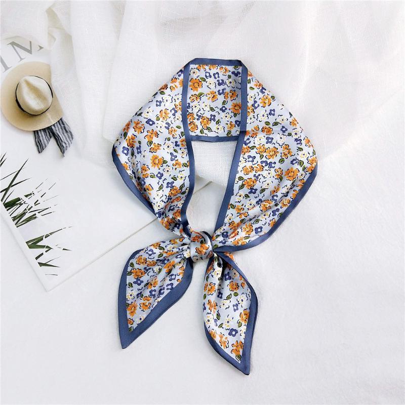 

Design Geometric Stripe Skinny Scarf For Women Hair Neck Silk Scarf For Ladies Foulard Headband Bag Scarves & Wraps1