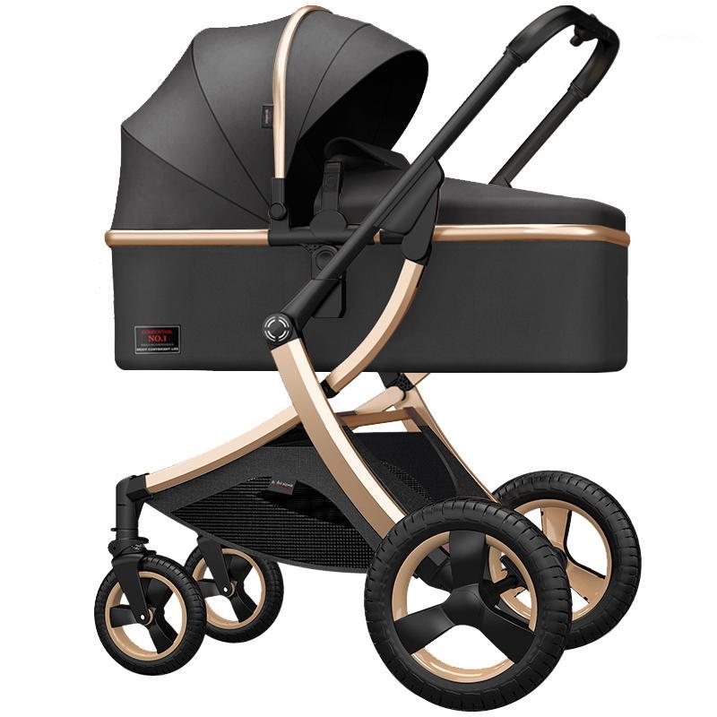 

Baby stroller high landscape 2 in 1 stroller can sit and recline two-way absorber lightweight folding baby1