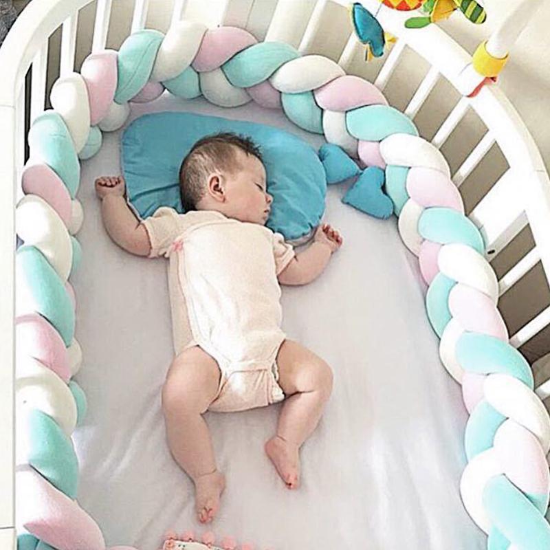 

2m Comfortable Soft Knot Pillow Baby Children Sleeping Protector Crib Pillow Desk Cushion For Rest Watch TV