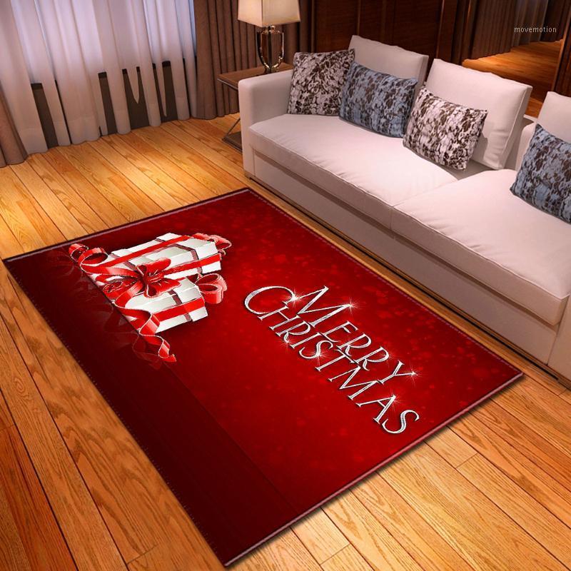 

Merry Christmas Red Carpet Kids Baby Room Crawling Play Mat Home Decor Bedroom Area Rug Large Xmas Gifts Carpet for Living Room1, No-2