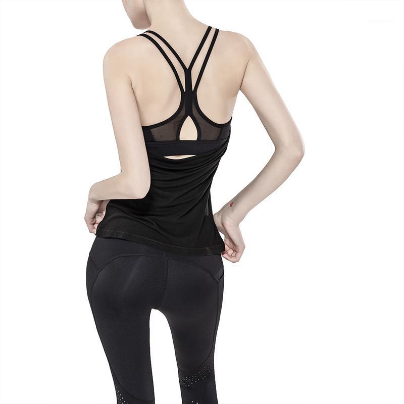 

yoga shirts Women' Breathable Tank Tops sports wear1, Black